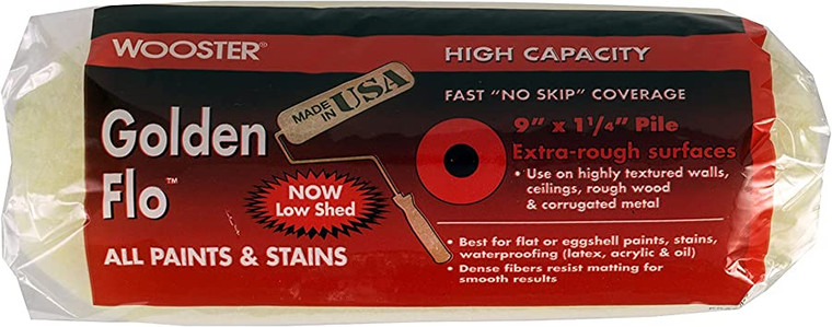 Wooster Genuine 9" Golden Flo 1¼" Nap Roller Cover - RR664-9
