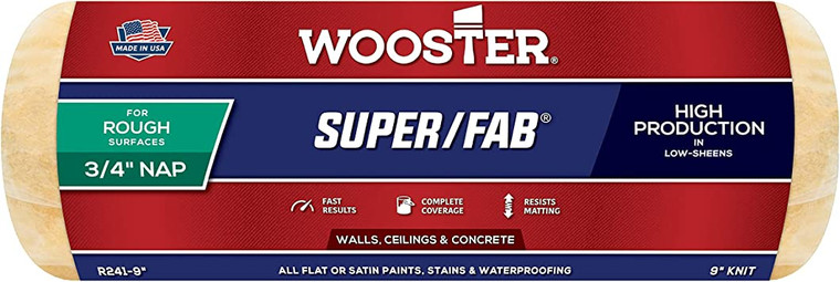 Wooster Genuine 9" Super/Fab 3/4" Nap Roller Cover # R241-9
