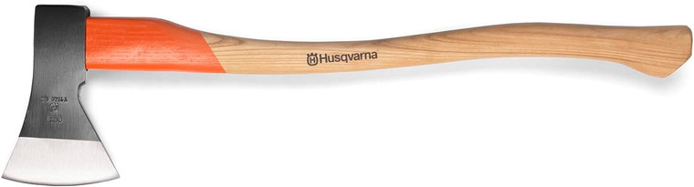 Husqvarna 27" German Style Universal Axe with Ash Wood Handle and Forged Steel Axe Head - 597629002