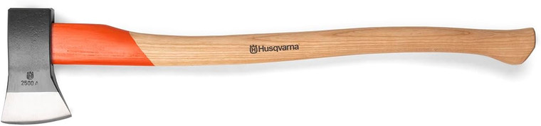Husqvarna 20" German Style Splitting Axe, Ash Wood Handle and Forged Steel Axe Head - 599673102