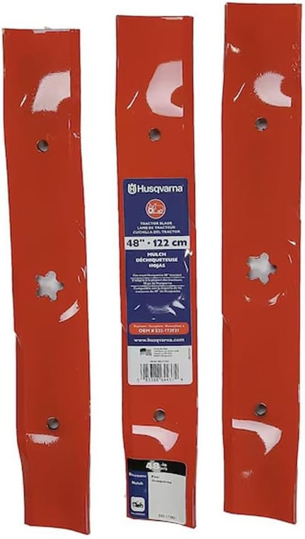 Husqvarna Genuine OEM 48-Inch Mulching Lawn Mower Blades - 586117303