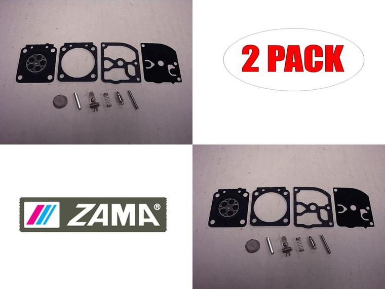 Zama 2 Pack RB-144 Carb C1M-EL35 Repair Kitss