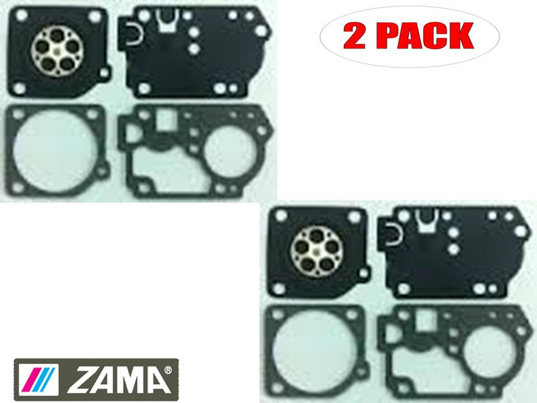 Zama 2 Pack GND-78 Carb Gasket & Diaphragm Kits