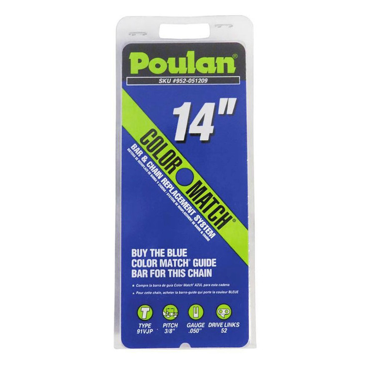 Poulan Chainsaw Type T 3/8" Pitch .050 Gauge Cutting Chain 52DL - 581562101