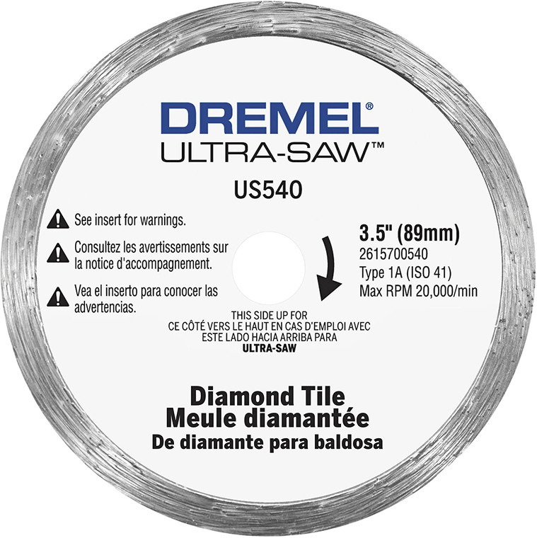 Dremel Genuine OEM Replacement 3-1/2" Diamond Tile Blade - US540-01