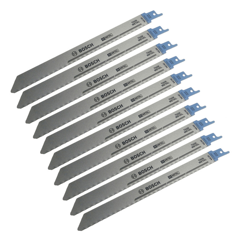 Bosch 10 Pack 9 Inch 24 TPI Metal Reciprocating Saw Blades # RM924-10PK-5PK