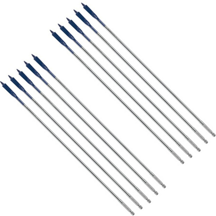 Bosch 10 Pack of 3/8 In. x 16 In. Daredevil Spade Bits - DLSB1003B-10PK