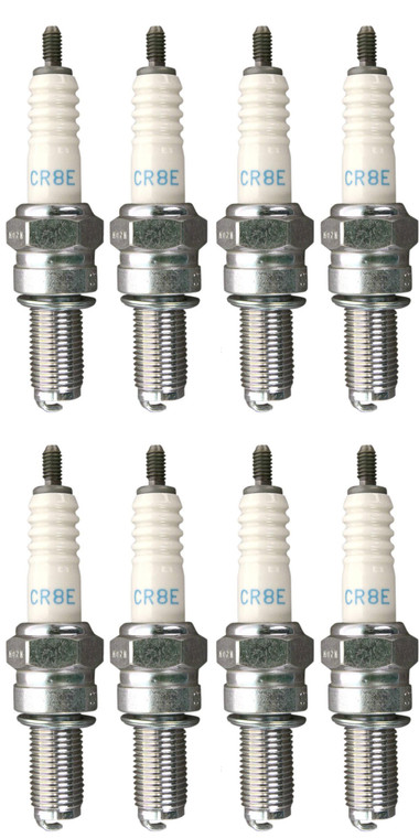 NGK 8 Pack of Genuine OEM Standard Spark Plugs - CR8E-8PK