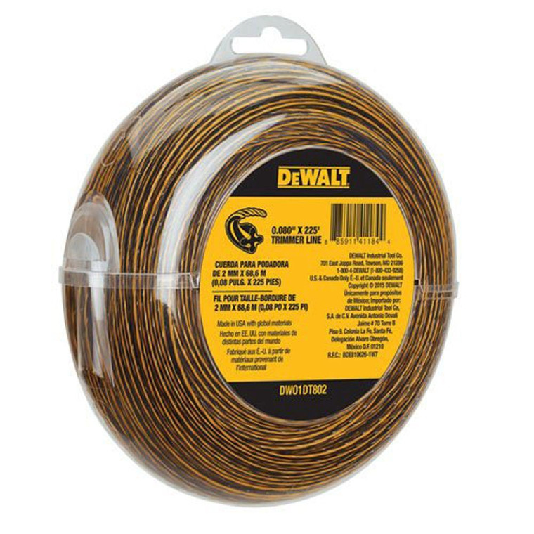 Dewalt DWO1DT802 String Trimmer Line, 225-Feet by 0.080-Inch