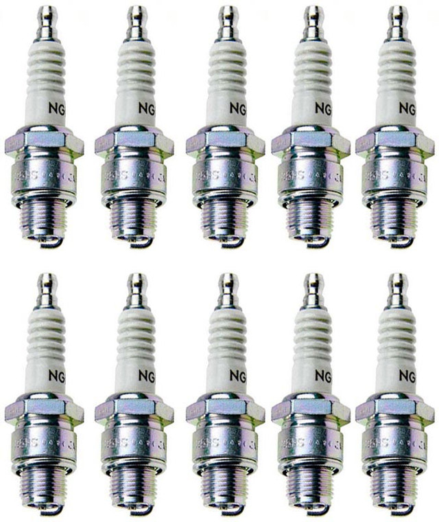 NGK 10 Pack of Genuine OEM Standard Spark Plugs - BU8H-10PK