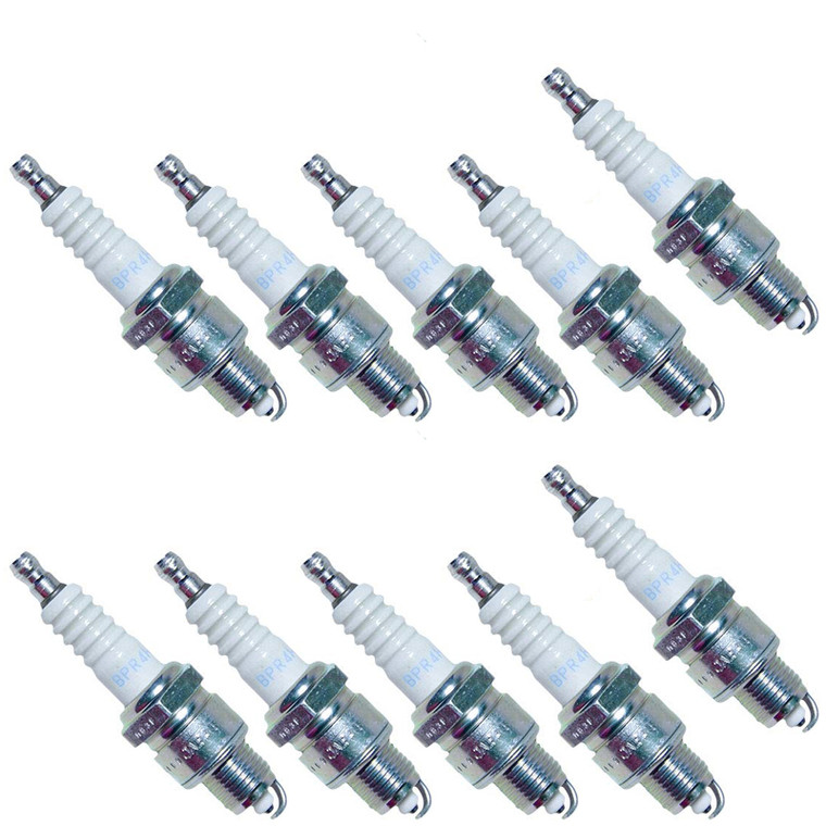 NGK 10 Pack of Genuine OEM Replacement Spark Plugs # BPR4HS-10PK