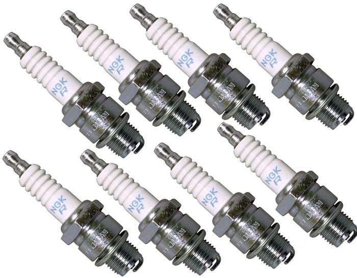 NGK 8 Pack of Genuine OEM Standard Spark Plugs - BR7HS-8PK