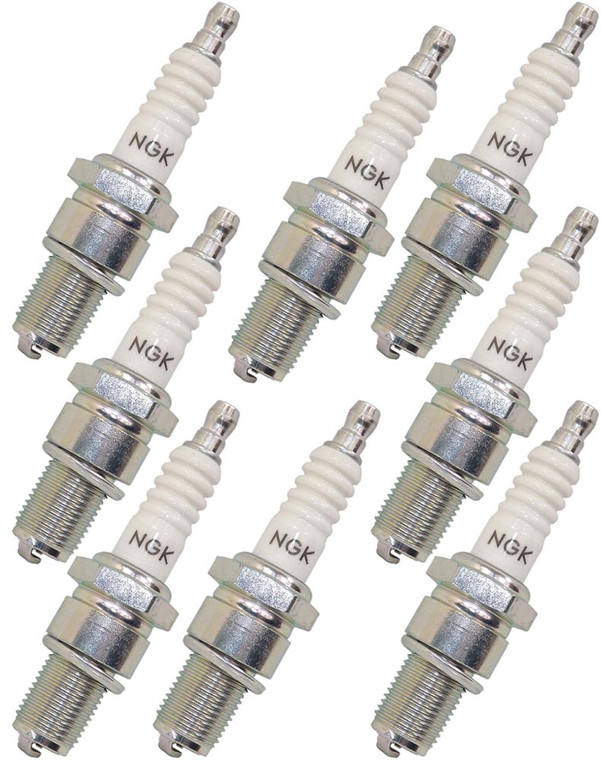 NGK 8 Pack of Genuine OEM Standard Spark Plugs - BR9ES-8PK