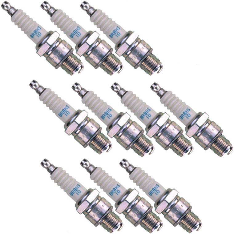 NGK 10 Pack of Genuine OEM Standard Spark Plugs - BR8HS-10-10PK - view 3