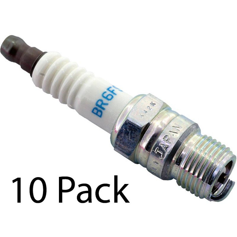 NGK 10 Pack of Genuine OEM Standard Spark Plugs # BR6FS-10PK