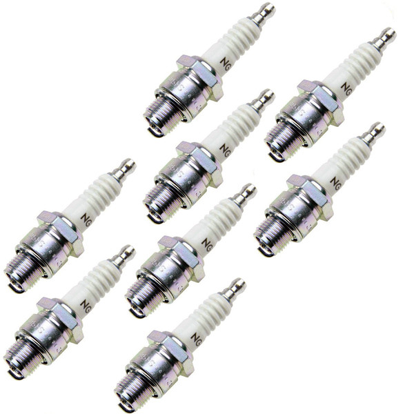 NGK 8 Pack of Genuine OEM Standard Spark Plugs - B8HS-10-8PK