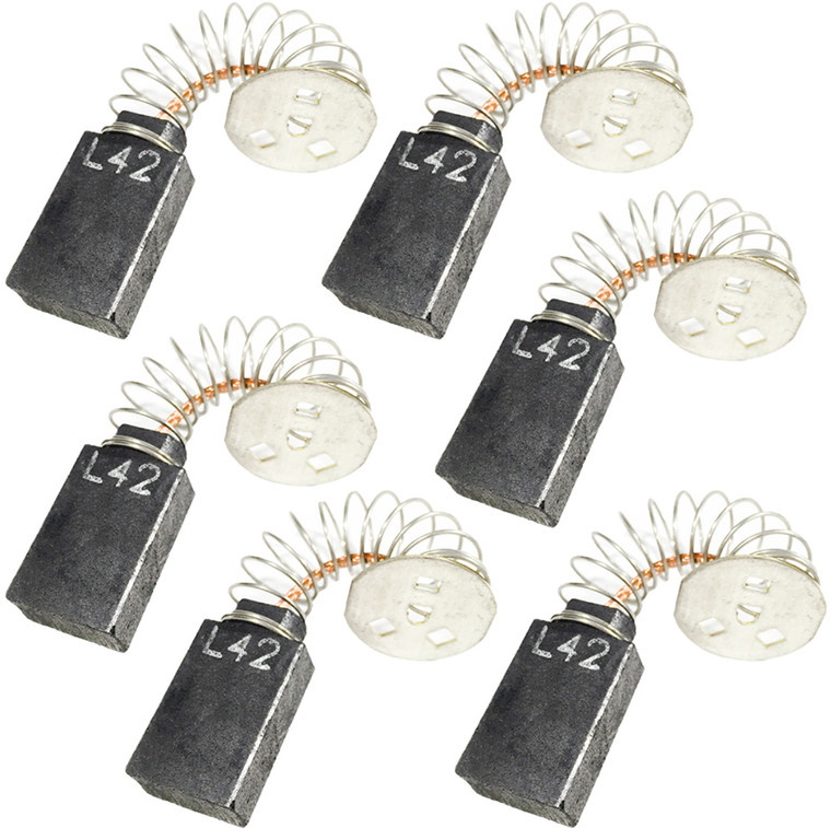 DeWalt DW705/DW708/DW744 6 Pack of OEM Replacement Carbon Brushes # 145323-06-6PK