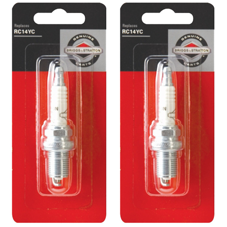 Briggs and Stratton 2 Pack 5092K Spark Plug For Engines Replaces 496018S, RC14YC