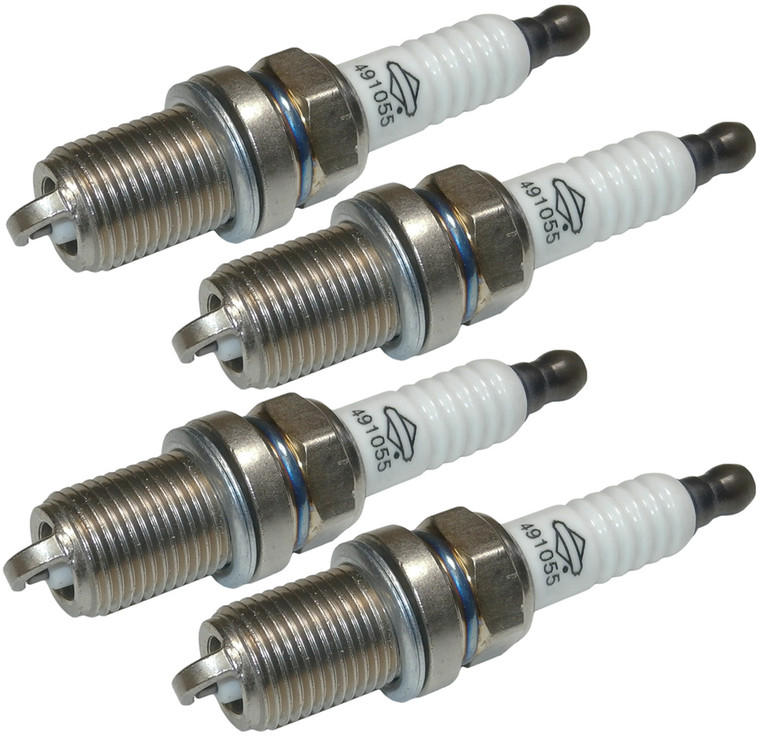 Briggs and Stratton 4 Pack of Spark Plugs # 491055S-4PK