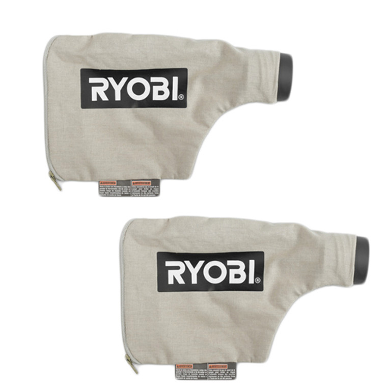 Ryobi P450 2 Pack of Genuine OEM Replacement Dust Bags # 204443001-2PK