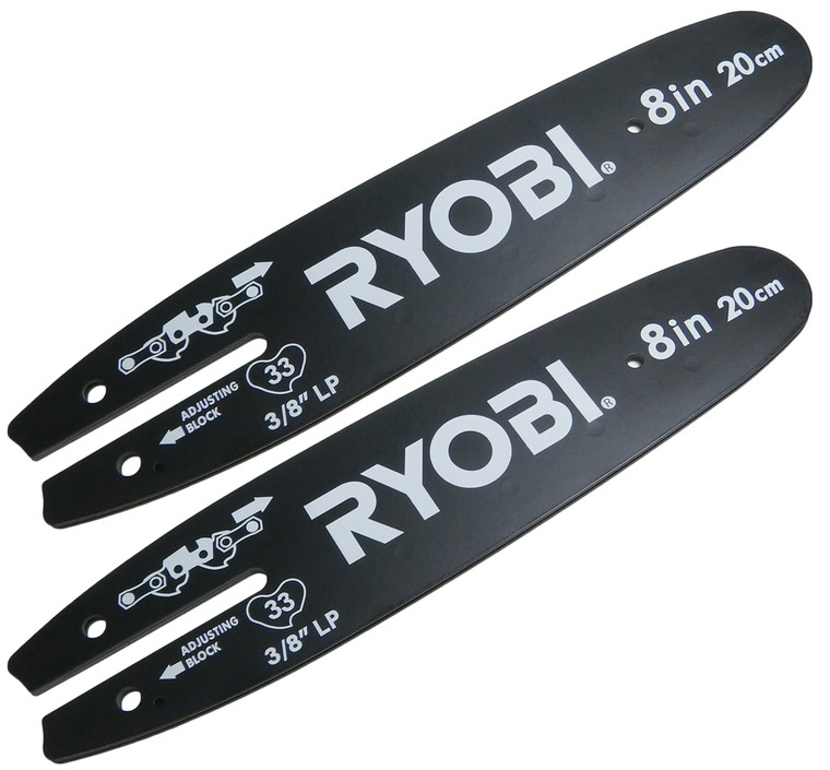 Ryobi P4360 2 Pack of Genuine OEM Replacement Guide Bars # 099988002009-2PK