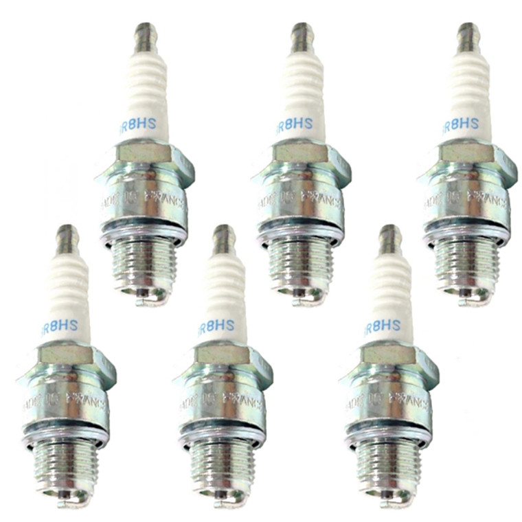 NGK 6 Pack of Genuine OEM Standard Spark Plugs - BR8HS-10-6PK
