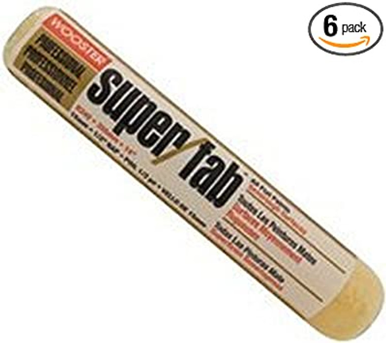 Wooster Genuine 14" Super/Fab 1/2" Nap Roller Cover 6-Pack, R240-14-6PK