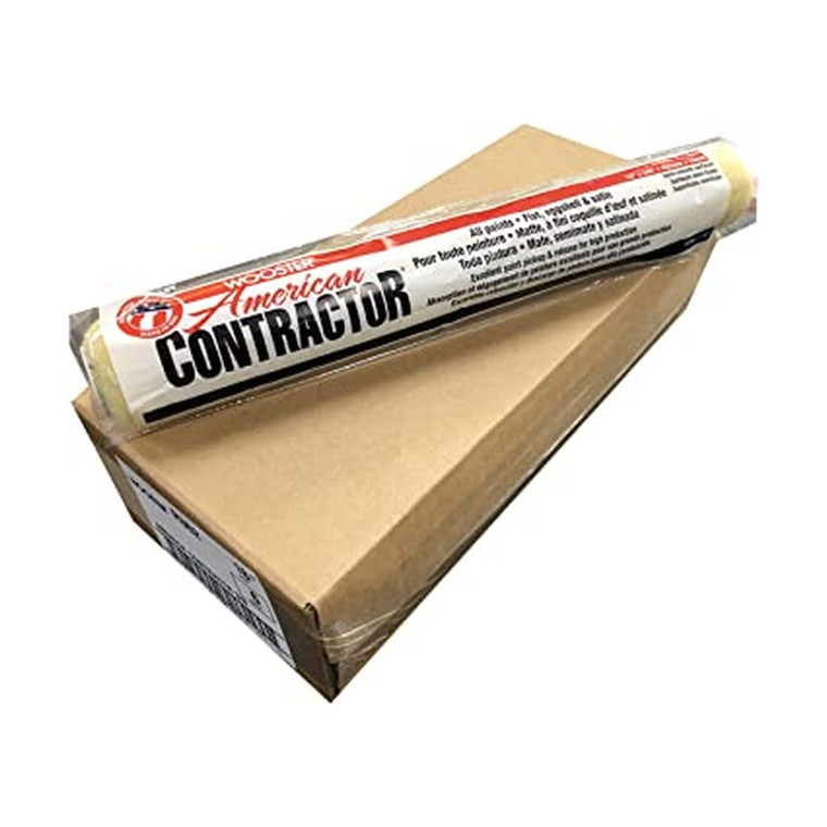Wooster Genuine 18" American Contractor 3/8" Nap 6-Pack Roller Cover # R362-18-6PK