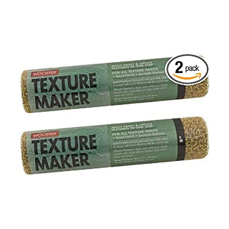 Wooster Genuine 9" Plastic Looped Material Roller Cover 2-Pack, R233-9-2PK