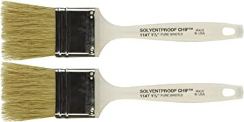 Wooster Genuine 1.5" Solvent-Proof Chip Paintbrush 2-Pack, 1147-1.5-2PK