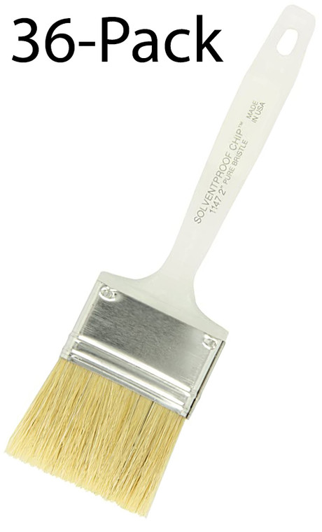 Wooster Genuine 2" Solvent-Proof Chip Paintbrush 36-Pack, 1147-2-36PK