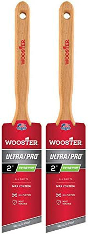 Wooster Genuine 2" Ultra/Pro Extra-Firm Angle Sash Paintbrush 2-Pack # W4153-2-2PK