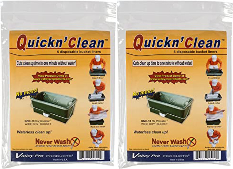 Wooster Genuine Quickn' Clean Wide Boy Bucket Liner 2 Sets Of 5-Pack # R472-2PK