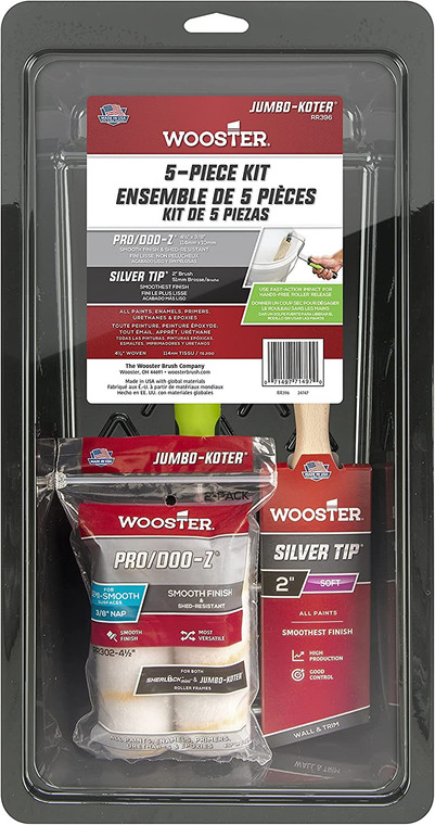 Wooster Genuine 4.5" Jumbo-Koter Pro/Doo-Z & Silver Tip Kit # RR396-4.5