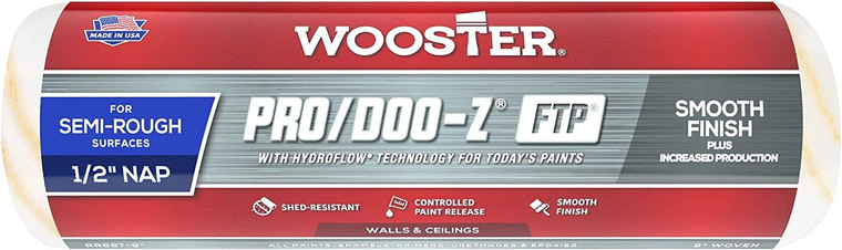 Wooster Genuine 9" Pro/Doo-Z FTP 1/2" Nap Roller Cover # RR667-9