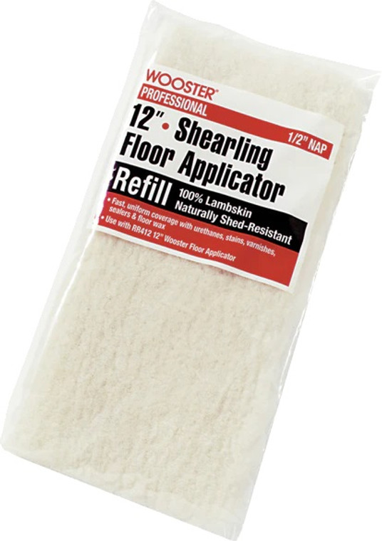 Wooster Genuine 12" Wooster Wool Floor Applicator 1/2" Refill # RR612-12