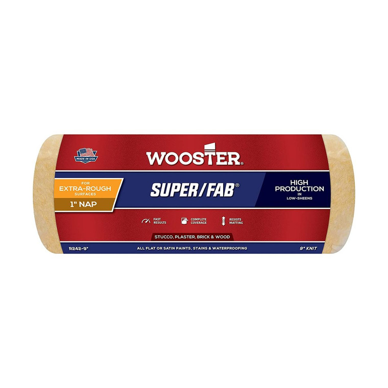 Wooster Genuine 9" Super/Fab 1" Nap Roller Cover - R242-9