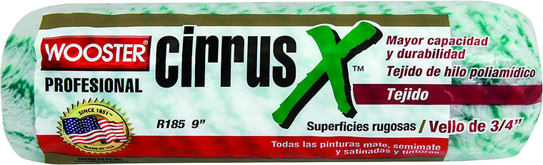 Wooster Genuine 9" Cirrus X 3/4" Nap Roller Cover - R185-9
