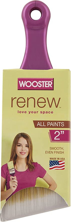 Wooster Genuine 2" Renew Short Handle Angle Paintbrush - 8820-2