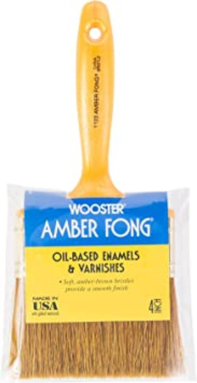 Wooster Genuine 4" Amber Fong Paintbrush # 1123-4