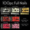 100pc Mid Full Nails