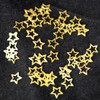 metal slices gold hollow star