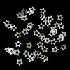 metal slices silver hollow star