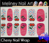 cherry nail wrap