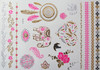 Metallic Flash Temporary Body Tattoos elephant dream catcher