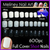 short nail tips full cover