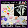 100pc Oval Nail Ring