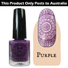 Meliney Nail Art Stamping Polish 9ml Purple