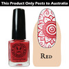 Meliney Nail Art Stamping Polish 9ml Red