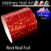 Red Nail Art Transfer Foil